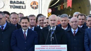 Amasya'da Badal Tüneli'nin açılışı yapıldı
