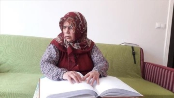 Burdur'da kör 67 yaşındaki avrat 13 yılda hafız oldu