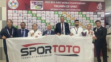 Dünya Görme Engelliler Judo Şampiyonası'nda ulusal sporcular 2 giranbaha madalya kazandı