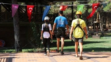 Gaziantep'te aileler sergüzeşt parkıyla stresten uzaklaşıyor
