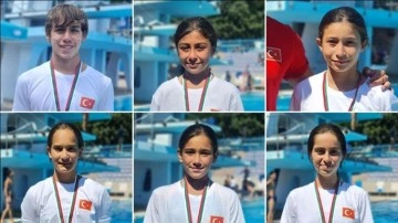 Genç ulusal yüzücülerden Bulgaristan'daki turnuvada 2'si kalburüstü 6 madalya