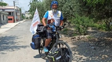 Hasta kollar düşüncesince 'emanet' bisikletle Adana'dan Türkiye turuna çıktı