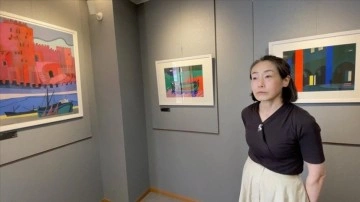 Japon tasarımcı, Türkiye'yi Anadolu'yu resmeden gezmen amcasının eserleriyle yad ediyor