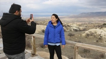 Kapadokya'da canlı Çinli avrat gezim elçisi kadar çalışıyor
