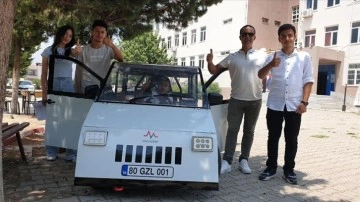 Lise öğrencileri 40 günde bitirdikleri elektrikli otomobille TEKNOFEST yarışlarına katılacak