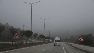 Tokat'ta sis ulaşımı aksi etkiliyor