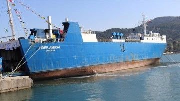 Ünye Limanı'ndan Rusya'ya Ro-Ro gemisiyle önceki göveri ve kâr ihracatı gerçekleştirildi