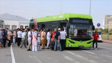 Yerli elektrikli otobüsler TEKNOFEST'in önce gününde 9 bin 500 geçici taşıdı
